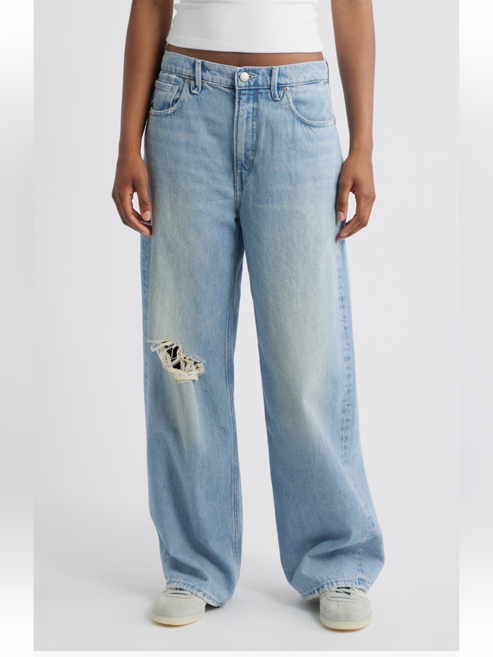 Good American Good Standard Baggy Jeans size 8 NWT